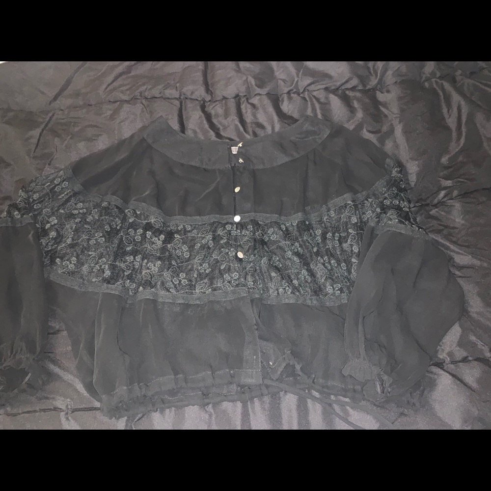 Sheer black Blouse